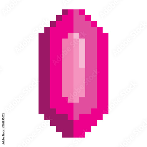 video game item pixelated gemstone
