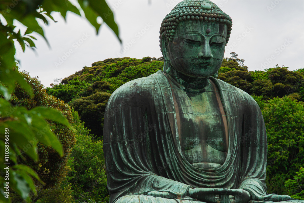 Japan Kamakura Kōtoku-in Buddha daibutsu Japan Kamakura Kōtoku-in Buddha daibutsu