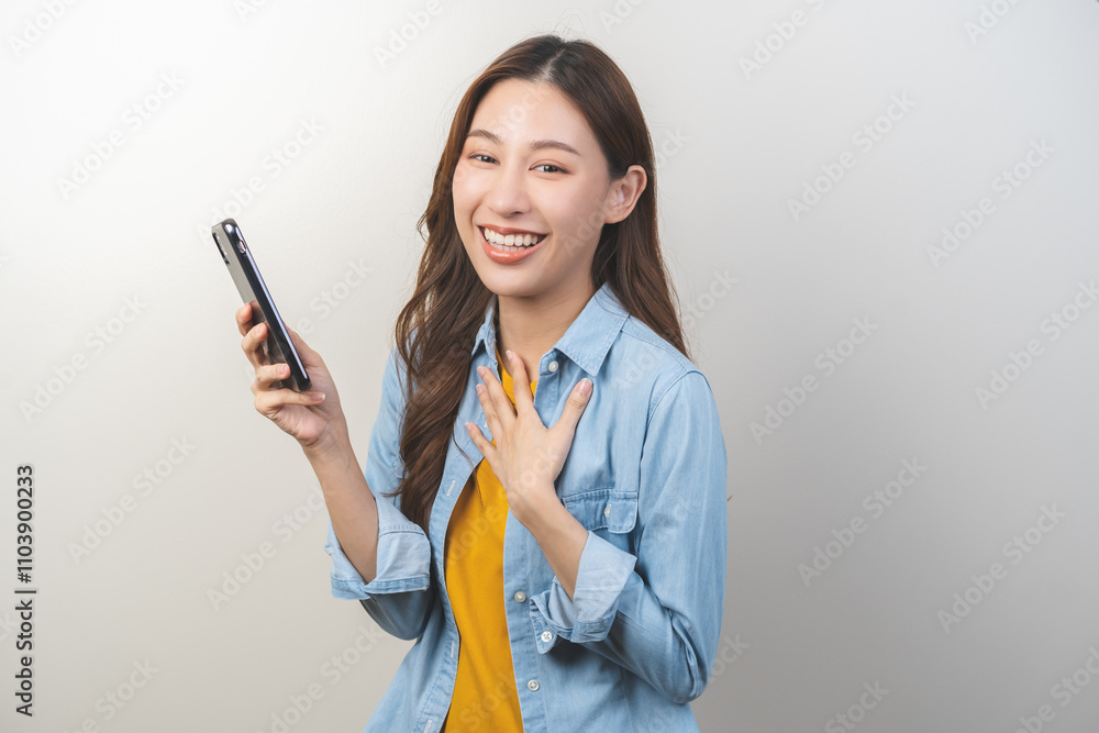 portrait of a person holding a phone portrait of a person holding a phone