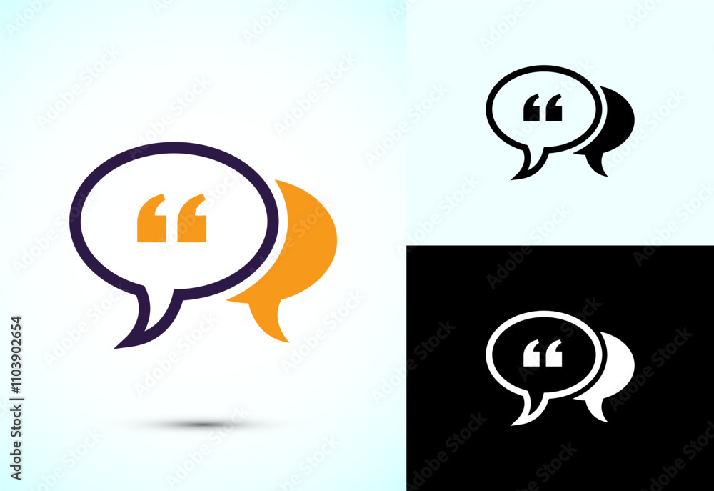 Testimonial icon, Quote icon, Quotation mark sign Testimonial icon, Quote icon, Quotation mark sign