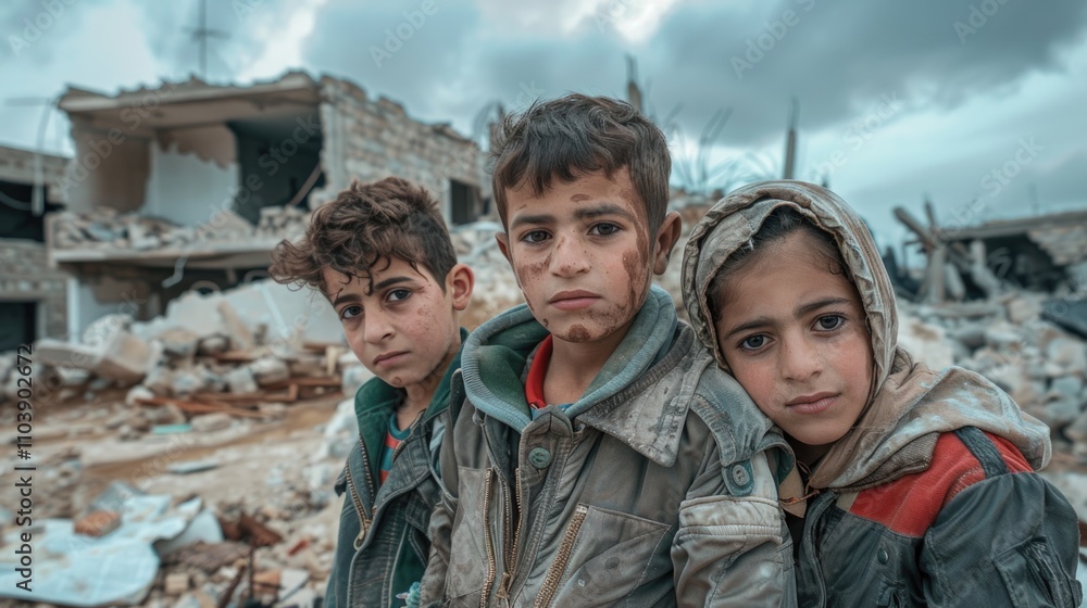Resilient Children in War-Torn City Ruins: A Portrait of Survival Resilient Children in War-Torn City Ruins: A Portrait of Survival