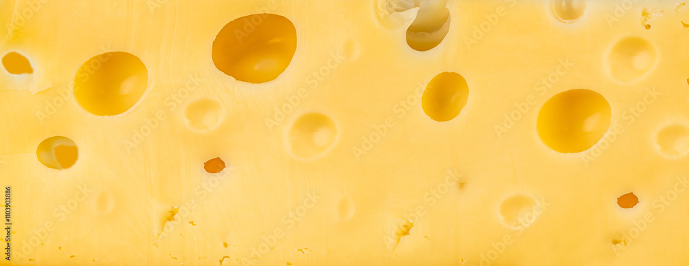 texture of the cheese holes background, Long banner format texture of the cheese holes background, Long banner format