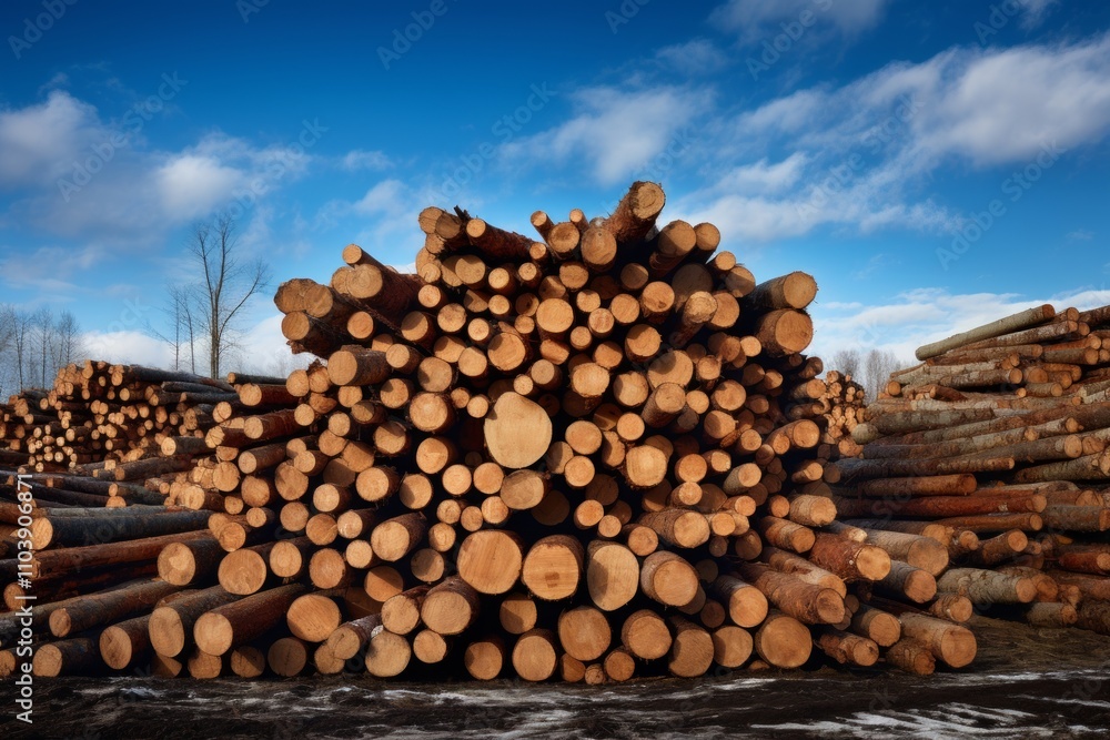 Capture of Logs in a Colorful Environmental Setting Capture of Logs in a Colorful Environmental Setting