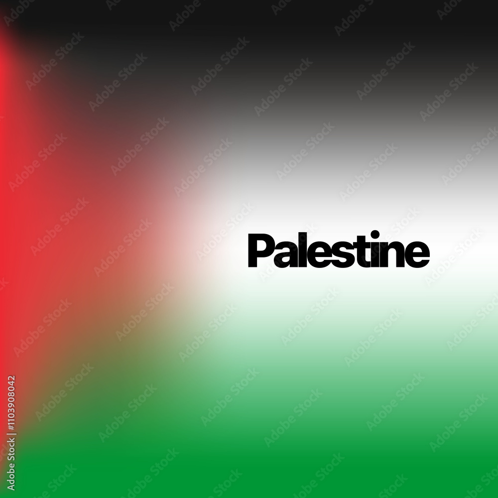 Obraz premium Palestine flag blurred background template