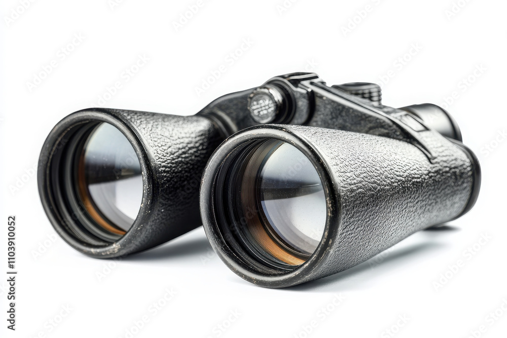A pair of binoculars designed for viewing distant objects clearly. A pair of binoculars designed for viewing distant objects clearly.