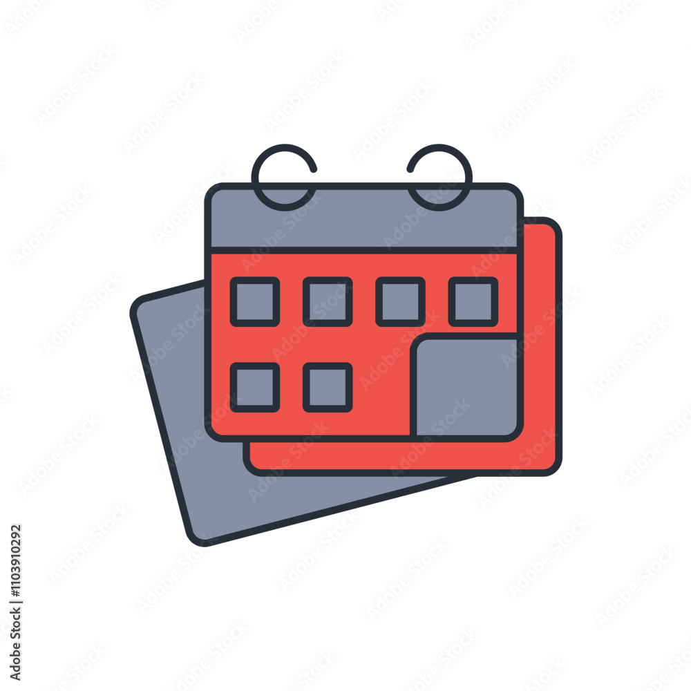 Calendar icon. vector.Editable stroke.linear style sign for use web design,logo.Symbol illustration. Calendar icon. vector.Editable stroke.linear style sign for use web design,logo.Symbol illustration.
