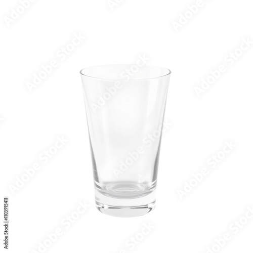 empty glass isolated on white background