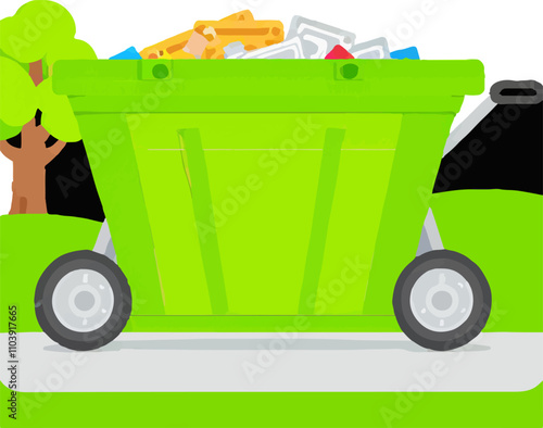 Dumpster Garbage Waste Scrap Arrangement