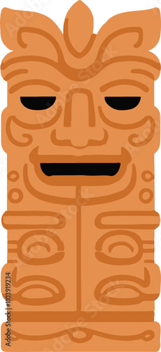Tiki Polynesia Heritage Legend Wood