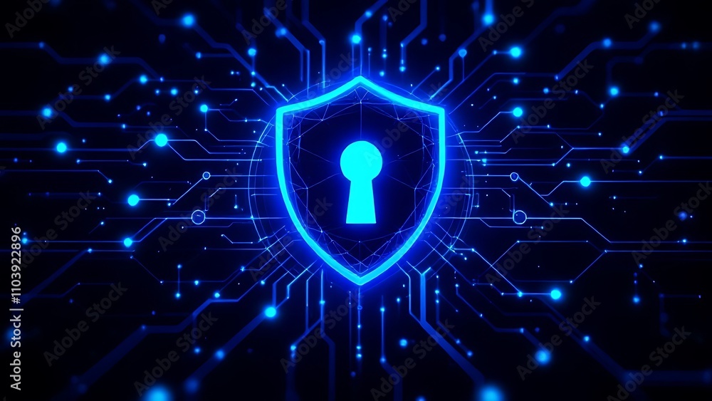 Obraz premium Technology cyber security