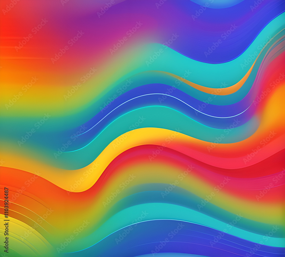 Wave of mixed beautiful gradient colors. smooth transitions. composition and leaking light exposure. Rainbow background. Modern design template. High quality 8k. generative ai Wave of mixed beautiful gradient colors. smooth transitions. composition and leaking light exposure. Rainbow background. Modern design template. High quality 8k. generative ai