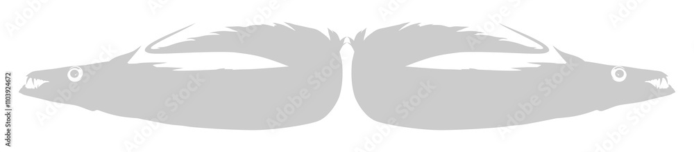 Silhouette of the Cutlass Fish, Flat Style, can use for Logo Gram, Art Illustration, Pictogram, or Graphic Design Element. Format PNG Silhouette of the Cutlass Fish, Flat Style, can use for Logo Gram, Art Illustration, Pictogram, or Graphic Design Element. Format PNG