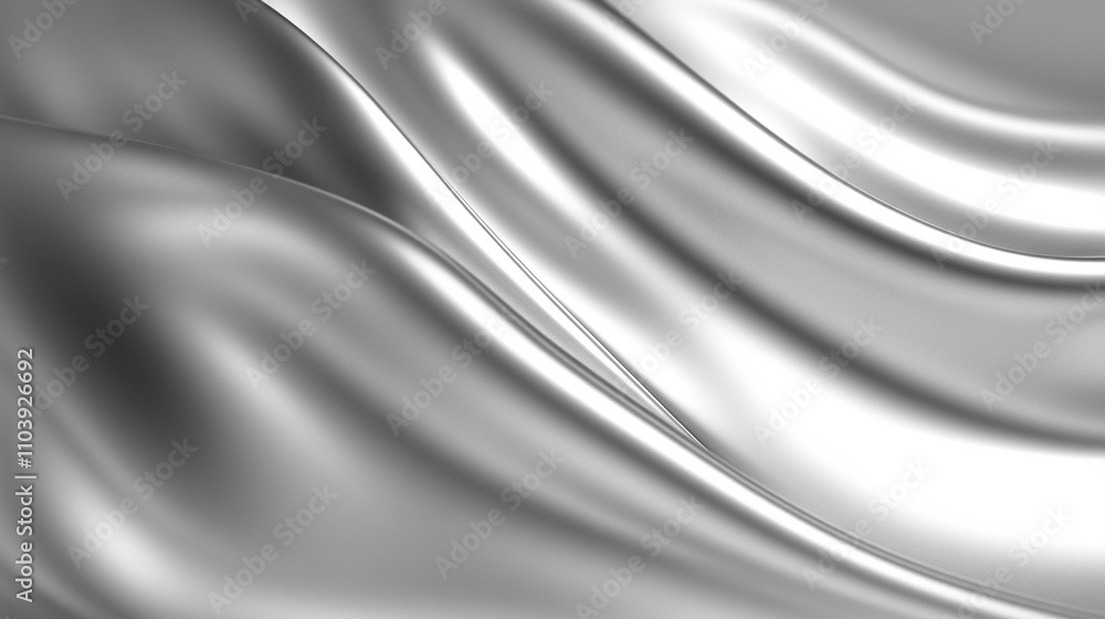 silver toned wavy pattern for background or presentation silver toned wavy pattern for background or presentation