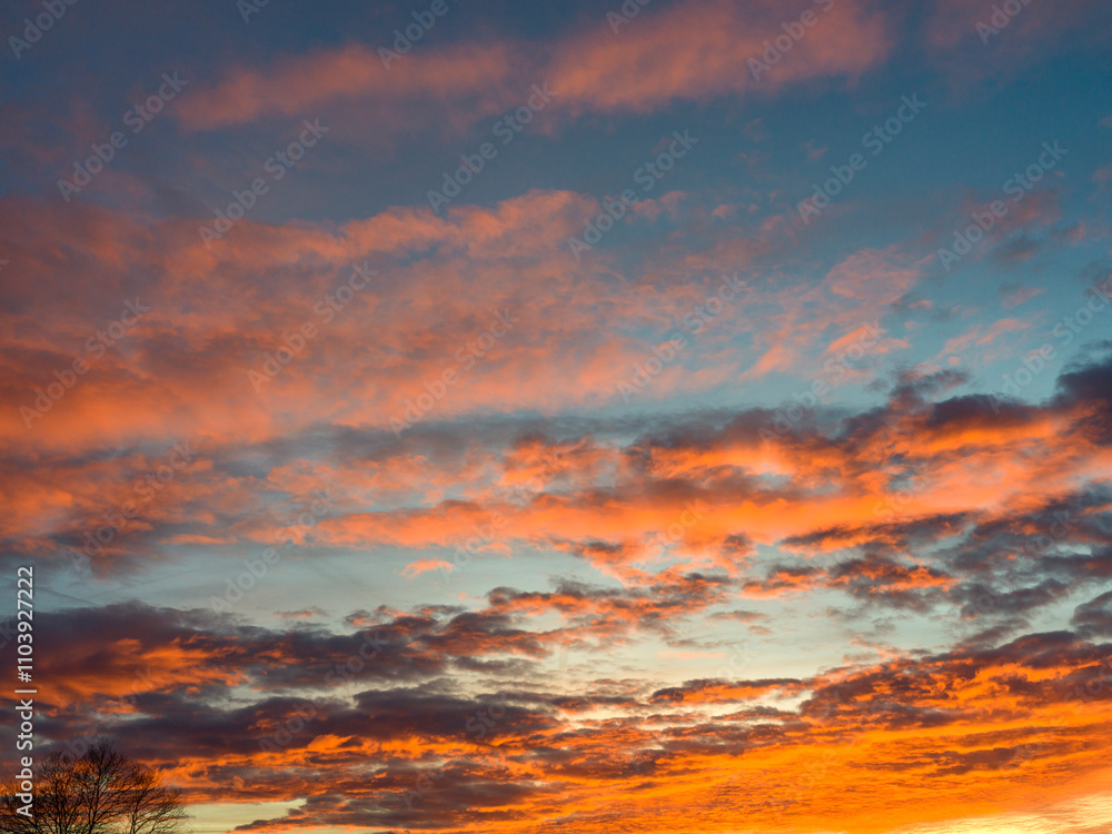 Sky with the colors of the sunset Sky with the colors of the sunset