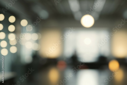 Wallpaper Mural Blurred office interior. Abstract bokeh office scene; peaceful, calm atmosphere. Suggests modern workspace tranquility. Torontodigital.ca