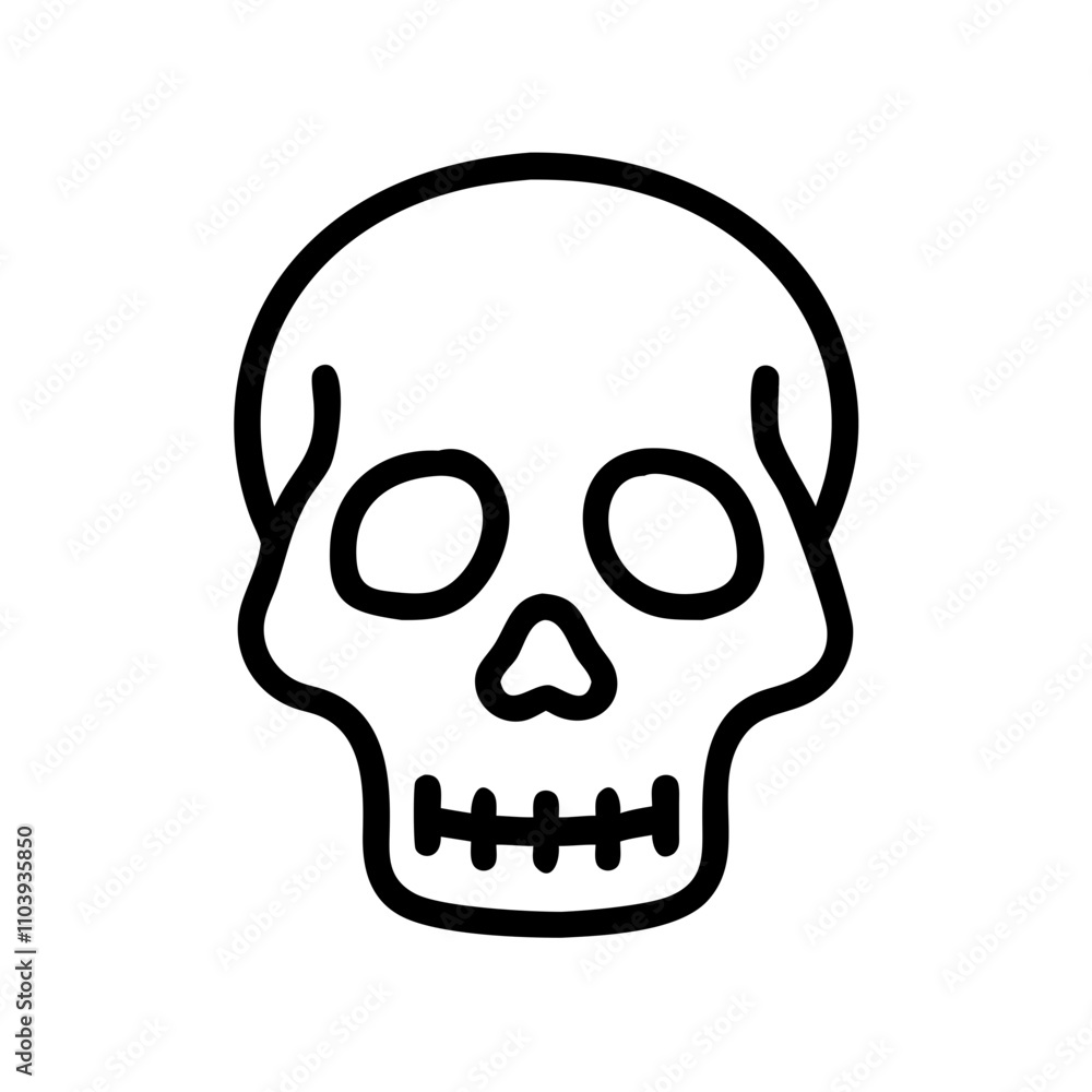 Good icon of a detailed skull with jawline
Good icon of a detailed skull with jawline