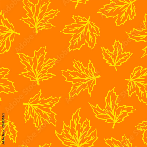 maple leaves pattern background. autumn leaf seamless pattern. maple leaf pattern background. seamless pattern leaves background.