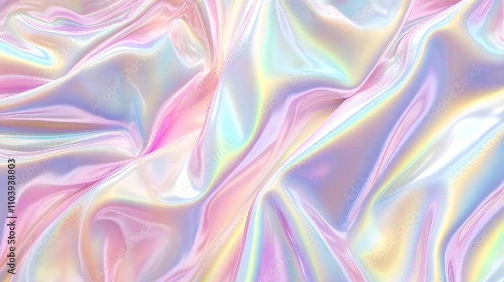Iridescent satin fabric close-up studio textiles soft lighting abstract aesthetic for creative projects Iridescent satin fabric close-up studio textiles soft lighting abstract aesthetic for creative projects