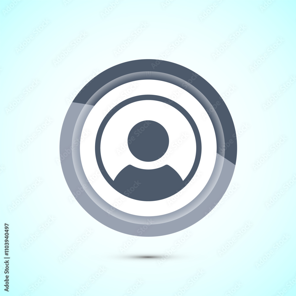 User profile icon design illustration, User profile avatar, Gray Color Button Design User profile icon design illustration, User profile avatar, Gray Color Button Design
