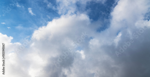 Sky background. Beautiful dramatic thunderclouds on the sky.