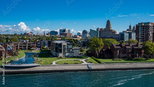 Skyline of Buffalo, New York, in Summer