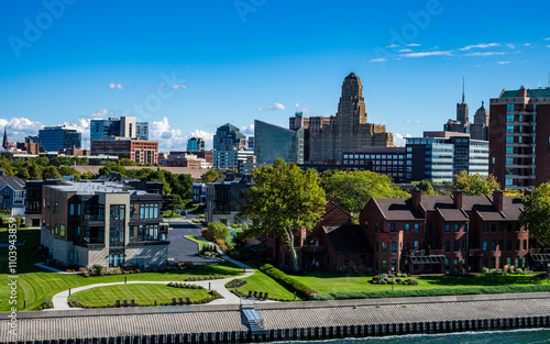 Skyline of Buffalo, New York, in Summer