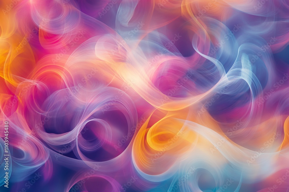 Vibrant abstract swirls create a captivating seamless pattern in photography shot Vibrant abstract swirls create a captivating seamless pattern in photography shot