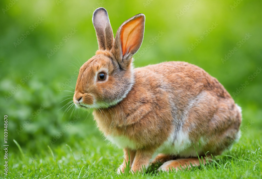 cute rabbit with a natural background cute rabbit with a natural background