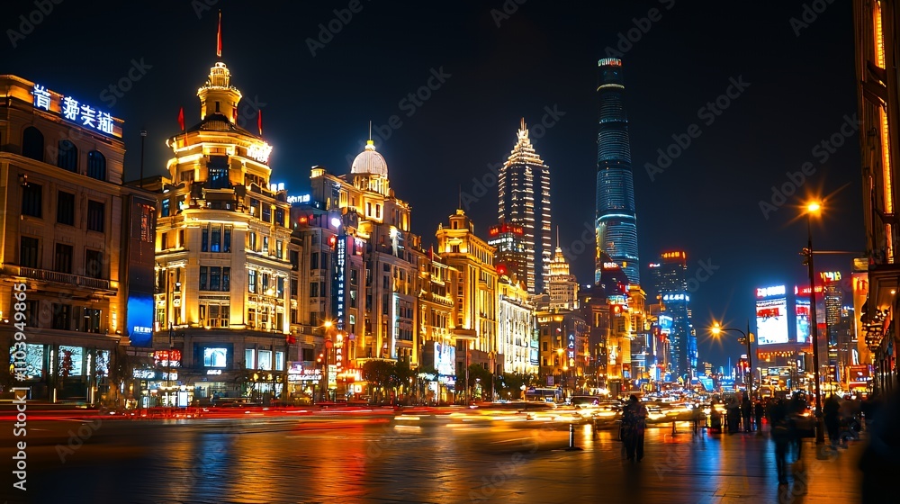 A vibrant city skyline illuminated at night, showcasing modern architecture and bustling streets. A vibrant city skyline illuminated at night, showcasing modern architecture and bustling streets.