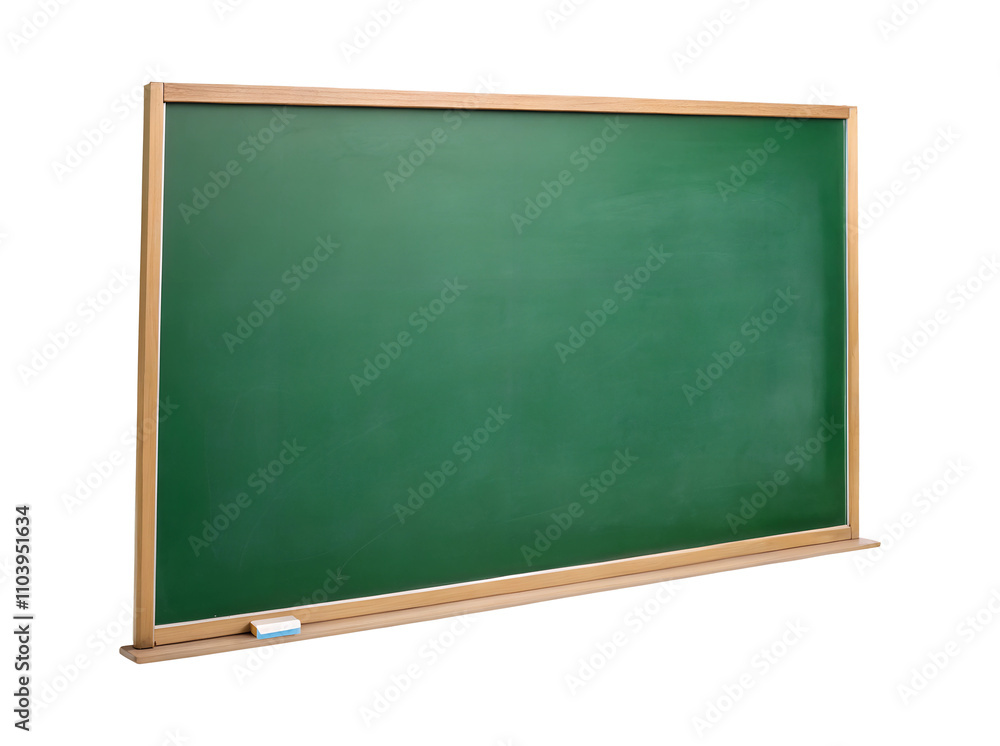 A Blank green school chalkboard with a wooden frame isolated on White Background
A Blank green school chalkboard with a wooden frame isolated on White Background