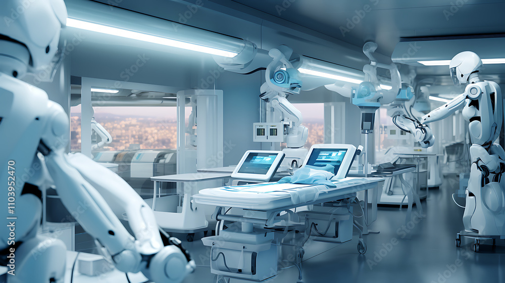 Naklejka premium room in operating room