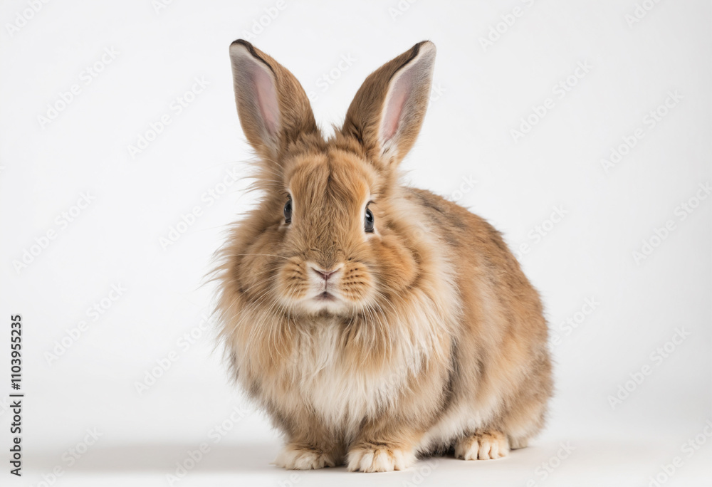 Obraz premium cute rabbit with a natural background