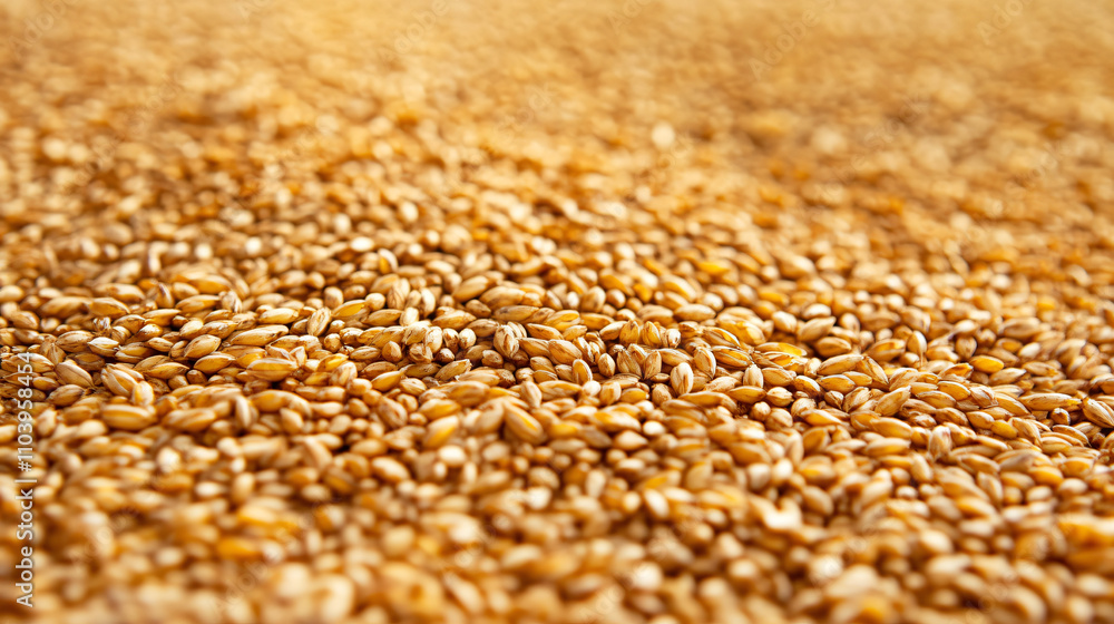 Golden Harvest: Close-Up of a Ripe Wheat Field Golden Harvest: Close-Up of a Ripe Wheat Field