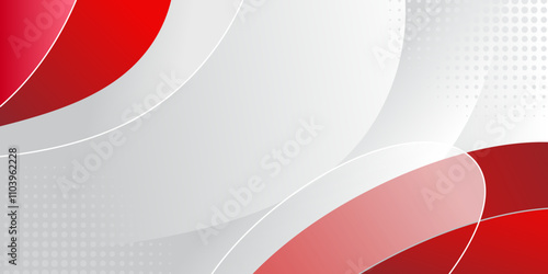 Red curve on a white background vector.