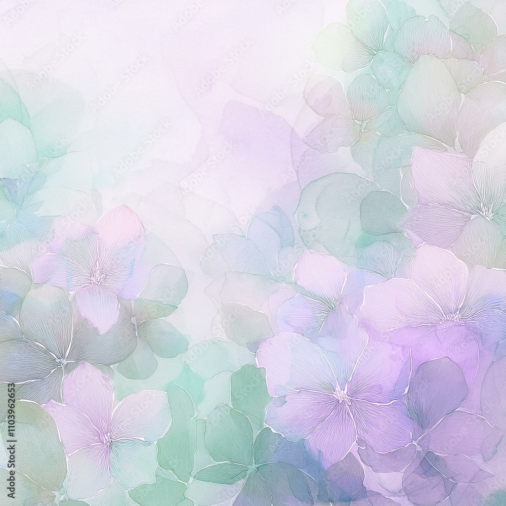 Obraz premium beautiful wallpaper background of muted pastel flowers 