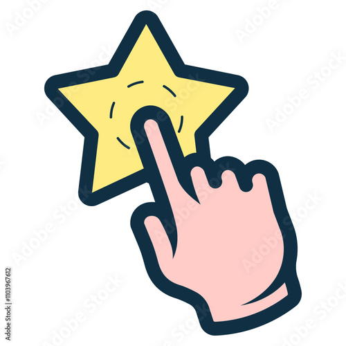 click star icon