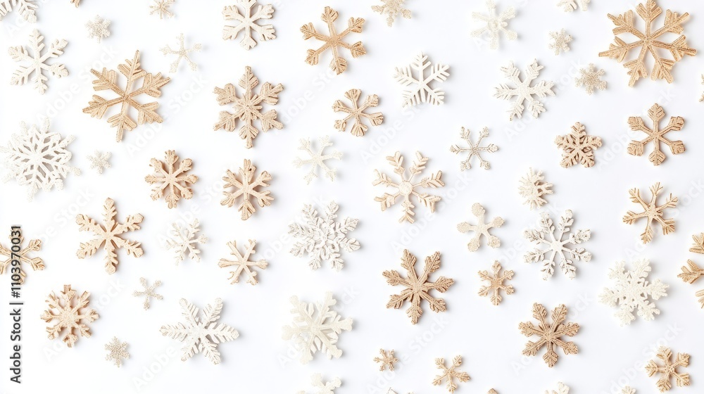 silver snowflakes christmas decoration isolated on white silver snowflakes christmas decoration isolated on white