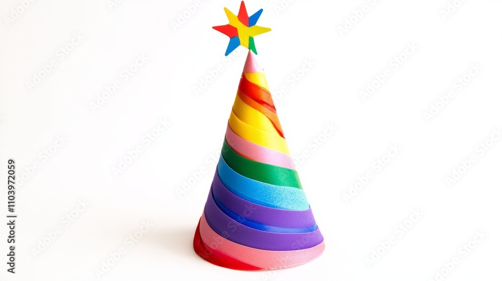 Birthday party hat isolated on white Birthday party hat isolated on white