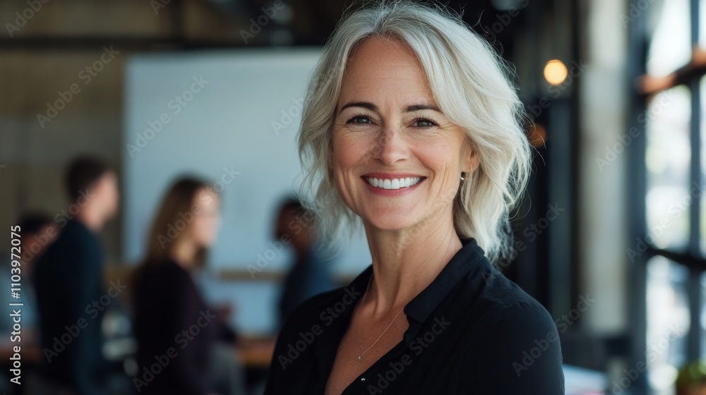 Smiling Business Woman Portrait - Confident and Successful Smiling Business Woman Portrait - Confident and Successful
