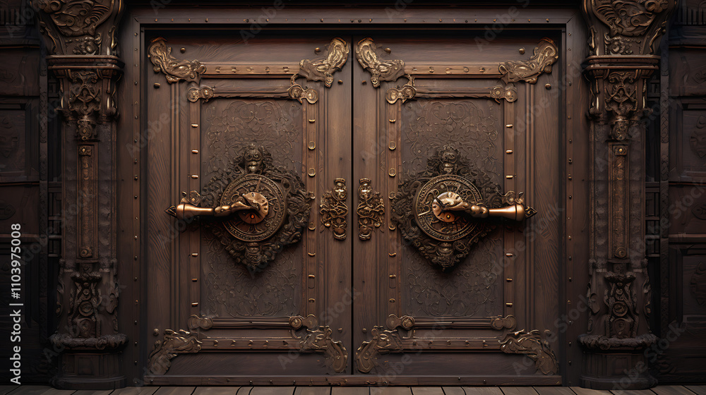 old wooden door old wooden door