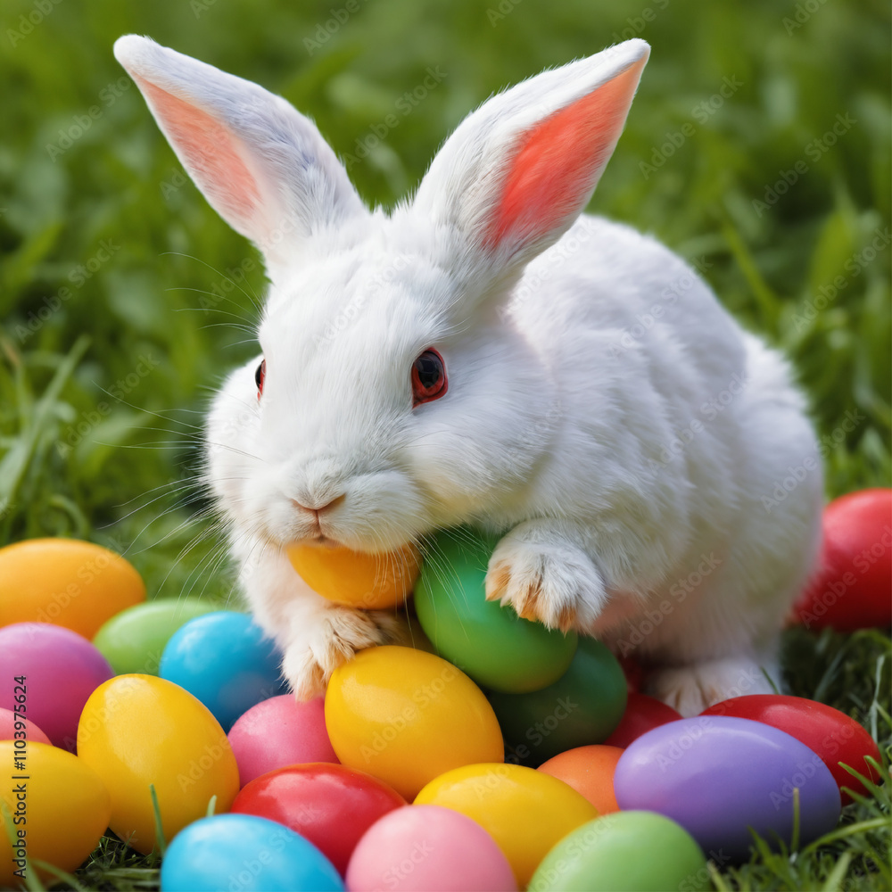cute rabbit with a natural background cute rabbit with a natural background