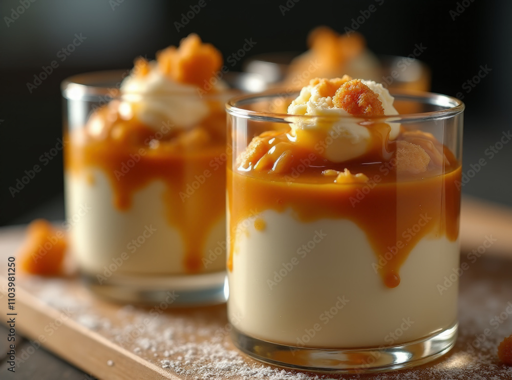 Sticky Toffee Mochi Parfaits, Fusion menu ideas, desserts foods fusion Sticky Toffee Mochi Parfaits, Fusion menu ideas, desserts foods fusion