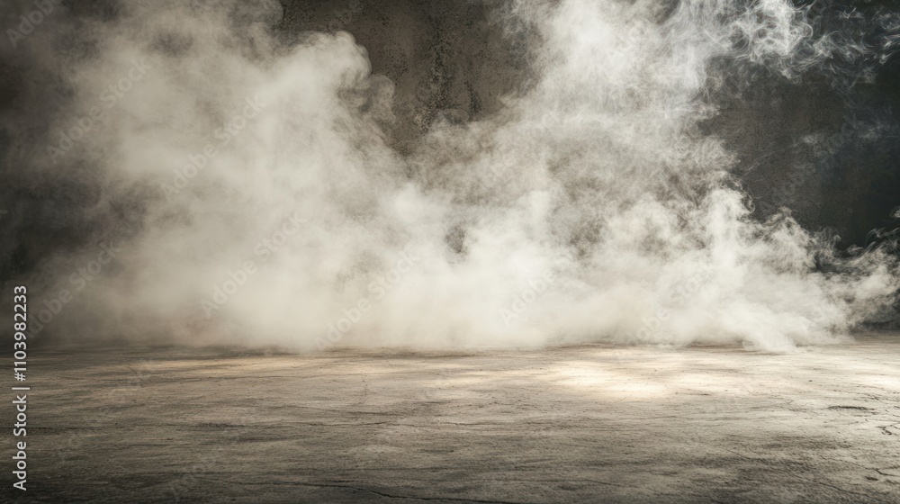 A misty, atmospheric scene with smoke on a textured surface, evoking mystery and depth. A misty, atmospheric scene with smoke on a textured surface, evoking mystery and depth.