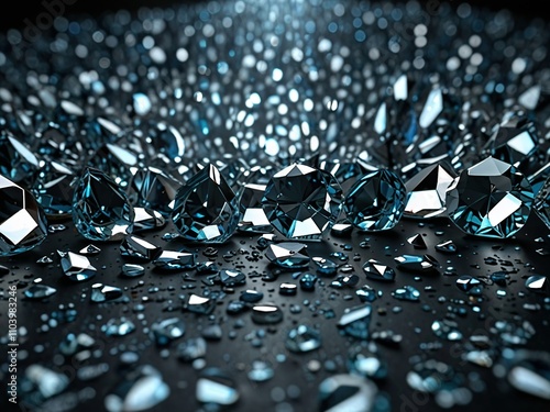 gemstones on darker surface photo