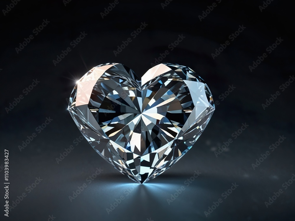 Fototapeta premium heart shaped diamond