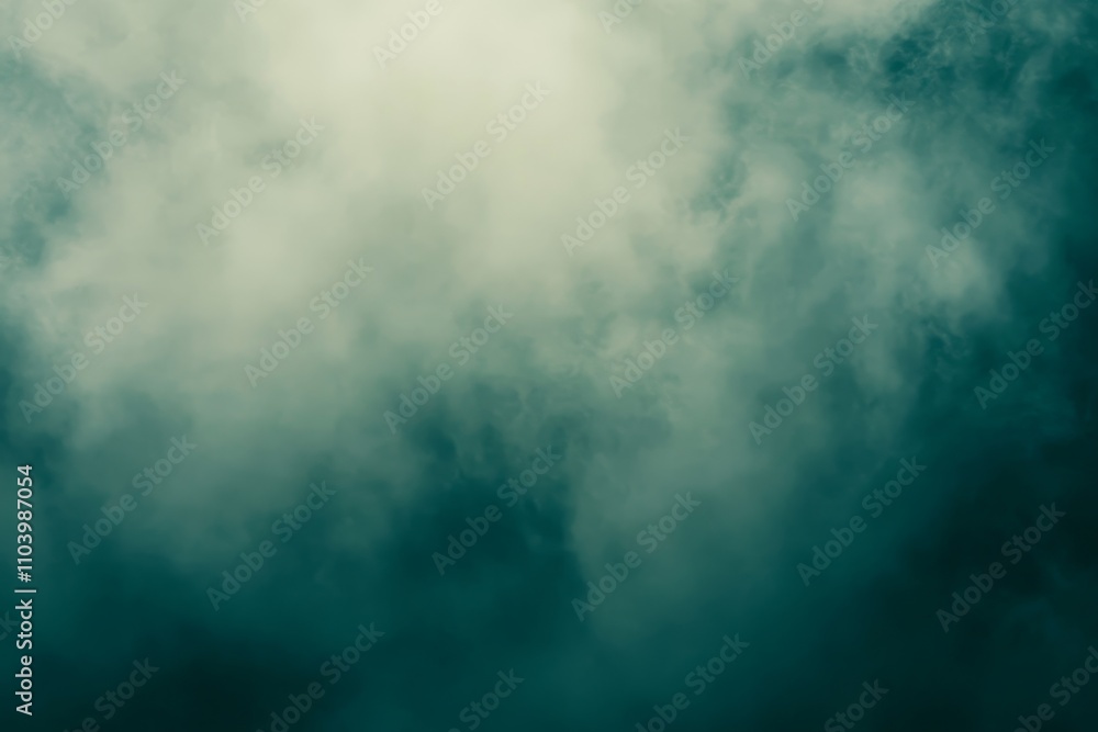 Fototapeta premium Ethereal Greenish Gray Clouds Creating a Dramatic Atmospheric Background for Artistic or Creative Designs, Perfect for Nature and Weather Themes