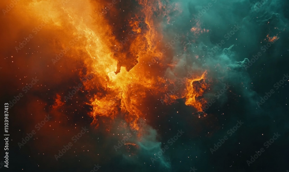 Cosmic Firestorm: Vibrant Interstellar Cloud Formation Cosmic Firestorm: Vibrant Interstellar Cloud Formation