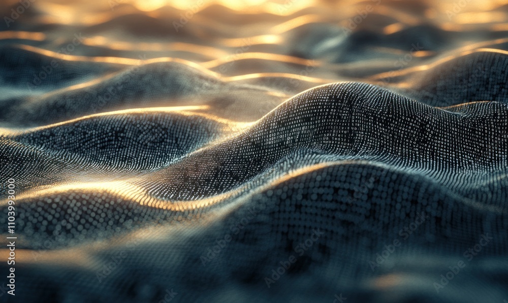 Abstract Metallic Waves in Soft Lighting Abstract Metallic Waves in Soft Lighting