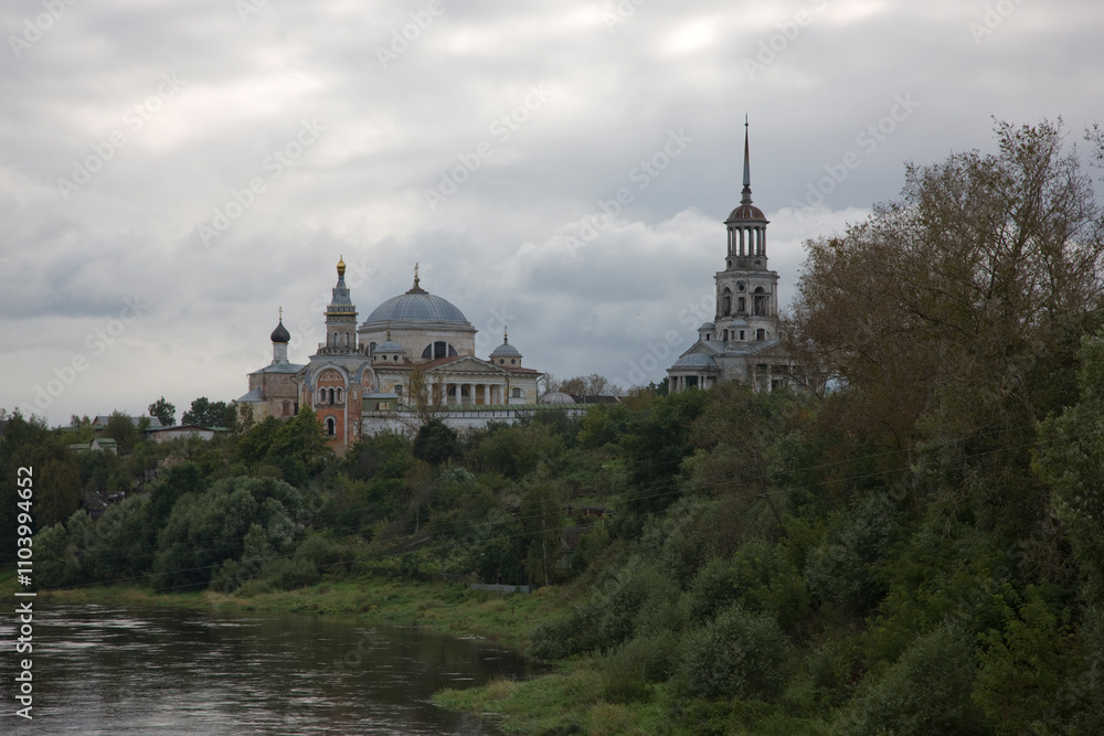 Russia Leningrad region Kronstadt view on a cloudy summer day Russia Leningrad region Kronstadt view on a cloudy summer day