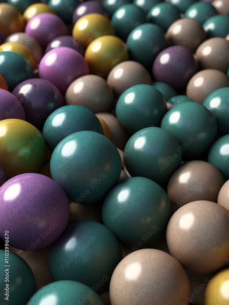 3D loop of satisfying spheres. 3D loop of satisfying spheres.